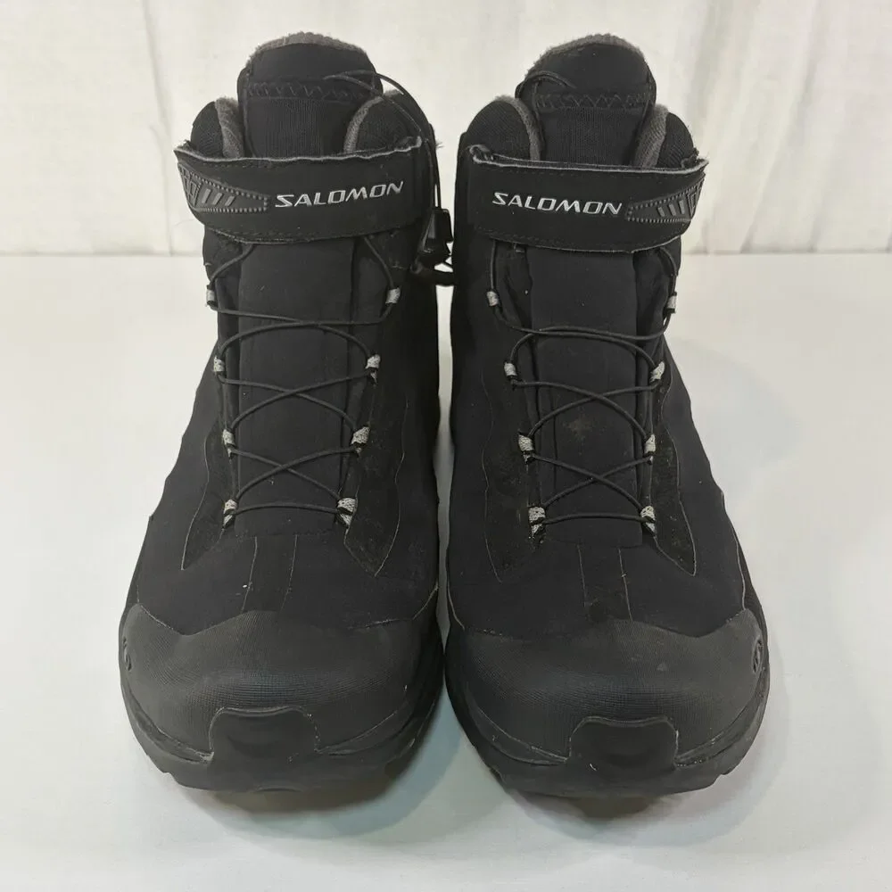 Salomon Deemax 3 Mens 11.5 Soft Shell Dry Thinsulate Trail Hiking Boots Black